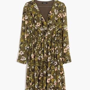Madewell tiered midi-dress in wildblooms